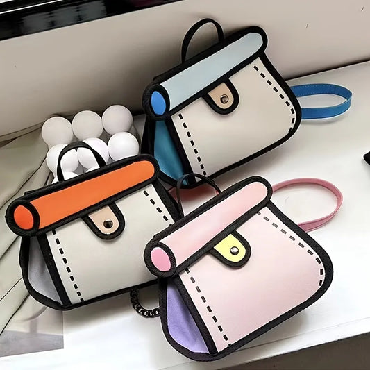 Anime Diagonal Handbag w/Chain